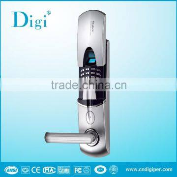 Slide Cover Electric Biometric Fingerprint Intelligent Password Door Lock