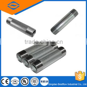 galvanized 304 stainless steel npt threaded pipe nipple