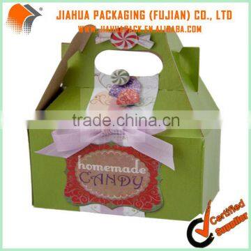 take away corrugated candy box for christmas gift
