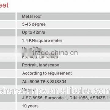 PV Solar Panel Mounting Structure for Pitched Roof photo-5