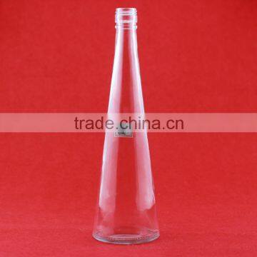 New design empty bottle for beverage woman shape juice bottle glass bottle