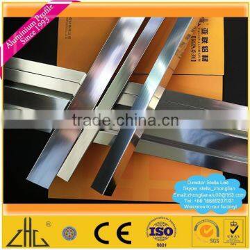 Wow!!aluminium extrusion mirror finish/6463 aluminium profile for shower enclosures/polished aluminum brightener profile factory