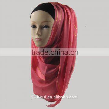 Yiwu lurex glitter viscose head scarf cheap pashmina shawl scarf 2016 women