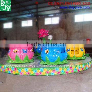 Manufacture rotating 24 seats flower cup kids amusement rides for sale