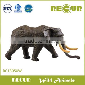 Recur plastic african elephant toys, small plastic toys, simulation wild animal toys