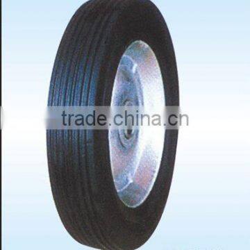 solid rubber wheel for wheel barrow/hand trolley