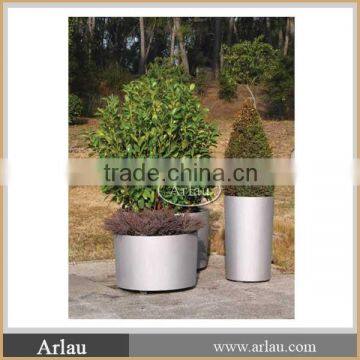 Stainless steel planter flower boxes