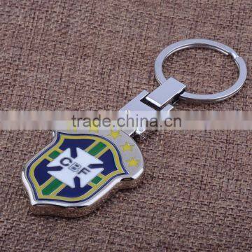 Customized Gift Creative Key New Brazil Football Team Logo Key Chain