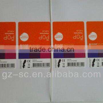 Good quality self adhesive sticker guangzhou GZSC-AS014