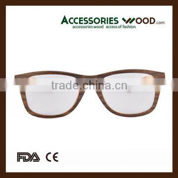 hot selling sunglasses & optical frames veneer wood glasses frames with acetate temple OEM design available