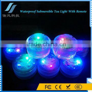 12Pcs Waterproof Submersible LED Tea Light