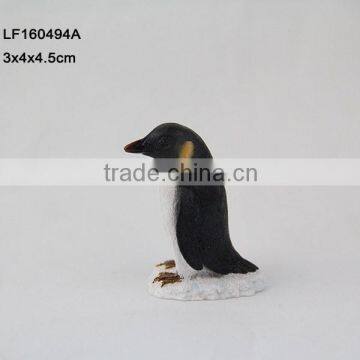 Miniature penguin statues garden product for sale