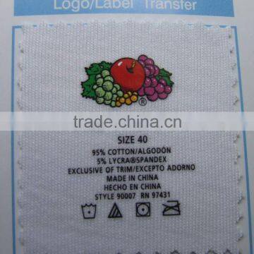 Kids Garment Customized Heat Transfer Labels, Digital Baby Fashion Heat Trasnfer Labels, Cute Cartoon Logo Heat Transfer Labels