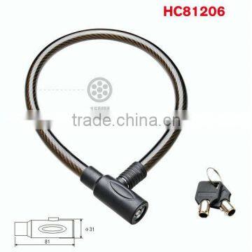 steel cable lock, bicycle lock, key lock HC81206