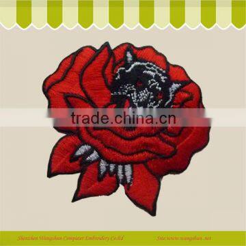Embroidery Rose Logo Epaulette In Clothes