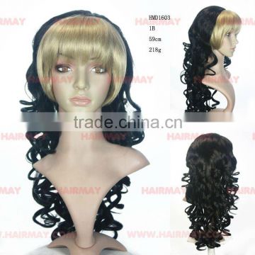 3/4 Wig black wig