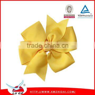 2015 Wholesale grosgrain ribbon boutique hair bows,hair bows with clips for girls