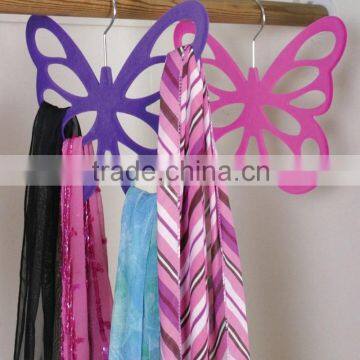 Butterfly Scarf Hanger, Tie Holder Organizer, Velvet Coated photo-2