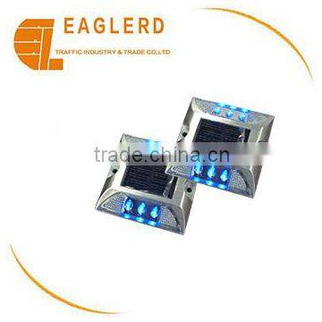 Aluminum Blue led solar cat eye road stud