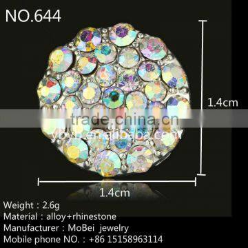21mm Alloy Rhinestone Claw Holder Fashion Pearl Button Garment Accessories Sweater Embellished Pearl Button-644 photo-2