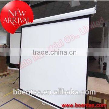 Conference System for 84 Inch Fast Folding Remote Control Matte white Electric Projection Screen