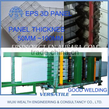 PLC control 3d EPS wire mesh grid machine for EPS 3D panel