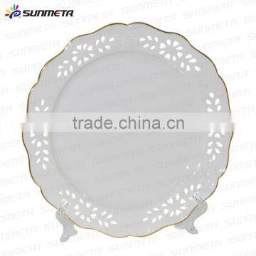 2016beautiful decoration sublimation round shape engraving plate, hot sale sublimation plate