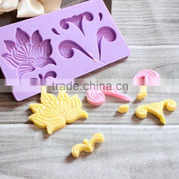 Silicone Daffodil Fondant Cake Mold, Silicone Mold Rubber, Silicone Molds For Baking