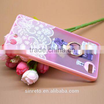 Luxury Perfume Series Printing With Diamond Ring Bracket TPU+PC Phone Case For Oppo A33 photo-2