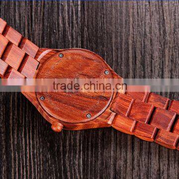 Fashion Wooden Quartz Watches Men Women Two Color Wood Strap Watches Environment-friendly Natural Wood Quartz Watch photo-4