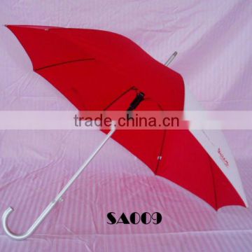 [SA009]Aluminum shaft and handle promotional straight umbrella