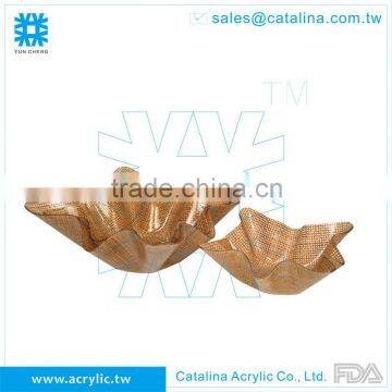 Nature Style Bamboo Mat Fruit Food Cake Plastic Serving Tray