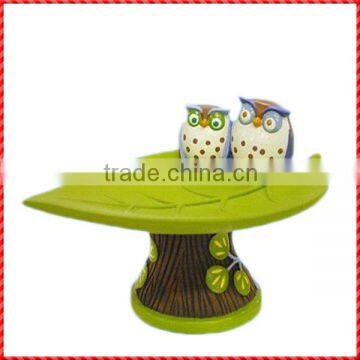 2014 Funny custom resin owl design soap dish wholesale