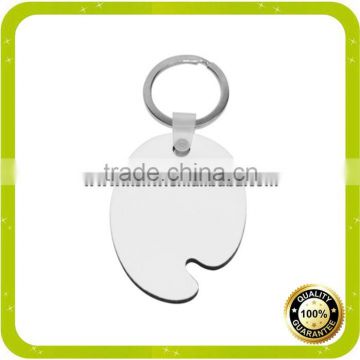 2016 new sublimation wood blank MDF keychain