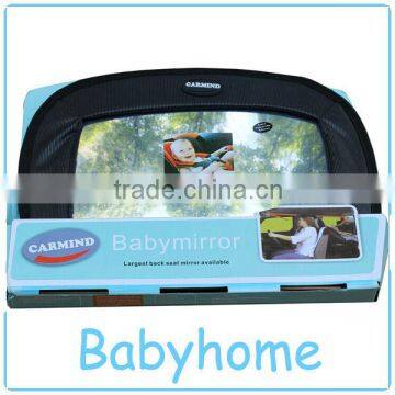 How can we ensure our baby's safety in car adjustable baby back seat mirror