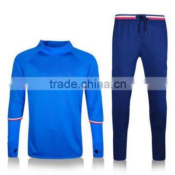 Free Shipping to Spain Soccer Training Tracksuit 2016/2017 Best Quality Red Blue Russia Football Sweater Suit
