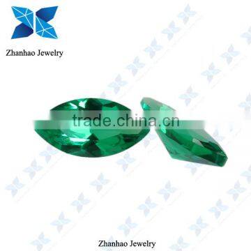 synthetic marquise cut green spinel colored stone