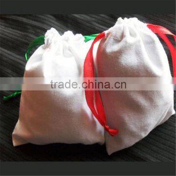 personalize fashion small drawstring muslin bags for gift