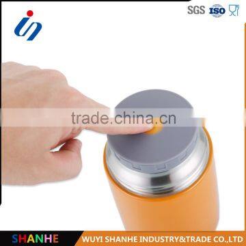 2016 New Double Walled New Vacuum Insulated Food Jar With a Silicon Handle 450ml photo-2