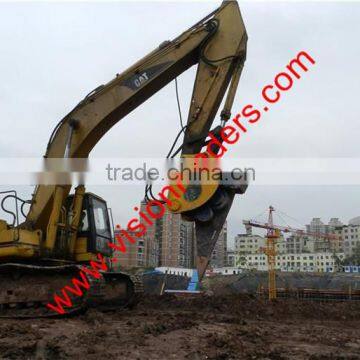 zx230 Excavator mounted hydraulic sheet pile driver vibro hammer for concrete piles