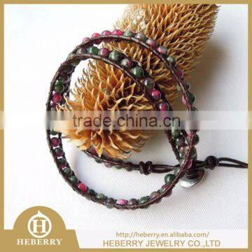 new fashion crystal jewelry metal parts for leather bracelet