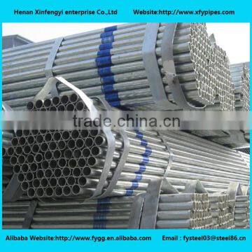 Galvanized Steel Pipe / Threaded Galvanized ERW Steel Pipe