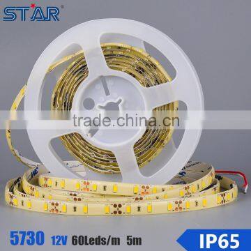 6w 12w 60leds/m ip20 ip65 ip68 12v smd 5730 led strip