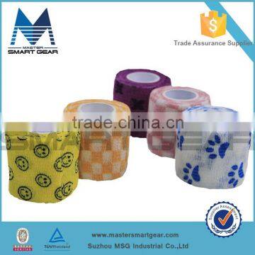 5cmX5m Colored Printed Therapy Sports Tape Creative Waterproof Pre cut Muscle Kinesiology