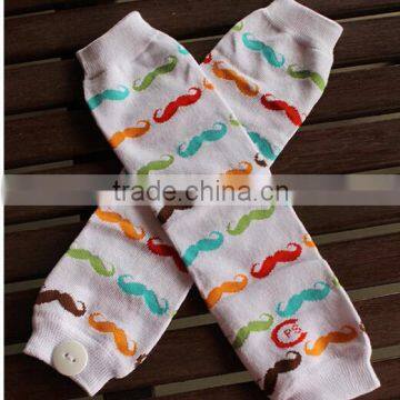 Toddler and Kids Mustache Baby Leg Warmers
