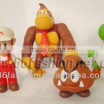 Plastic Mario dolls,plastic cartoon figures,PVC dolls