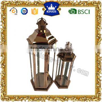 Revere hexagon metal stainless steel candle Lantern