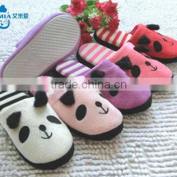 Lady animal warm plush soft TPR indoor slippers