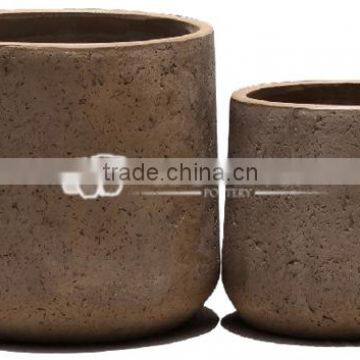 Round Lightweight Concrete Pot