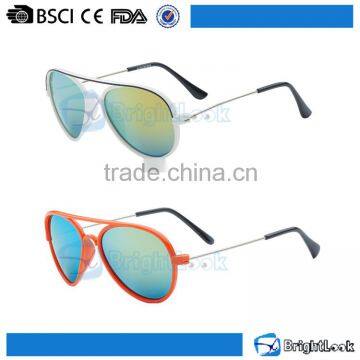 Fashion cheap super slim metal temple kid custom eyewear sun glasses